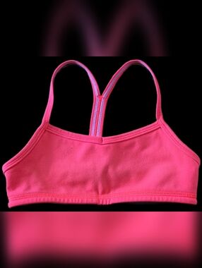 Size 6 Ivivva Hot Pink Racerback Sports Bra